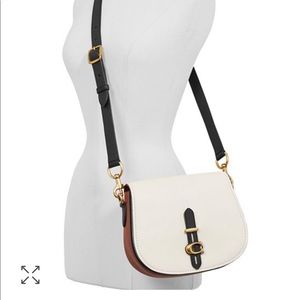 NWT coach cross body saddle bag